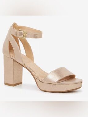 CL by Laundry Metallic Gold Platform Sandal